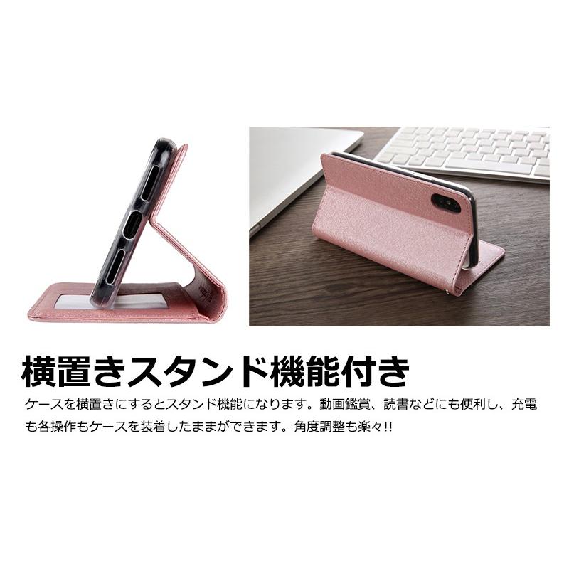 iPhoneX手帳ケース  超薄型 耐衝撃iPhoneXスマホケース 手帳型  女性 男性兼用防塵 薄型 アイフォンXケース 手帳型 シンプル 高級良質PUレザー｜initial-k｜09