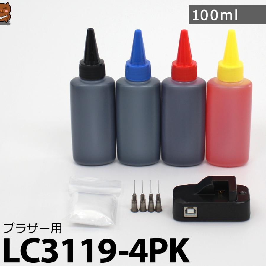 森のくまのインク屋さん 詰め替えインク リセッター LC3119-4PK
