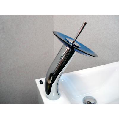 アウトレット商品】混合水栓 蛇口 カラン ガラス噴水 おしゃれ DIY