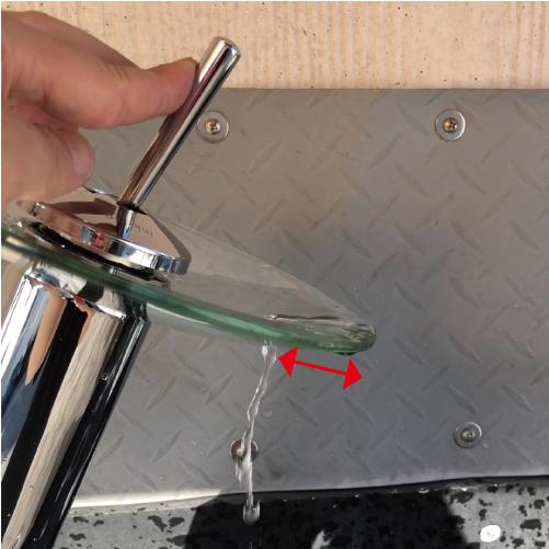 アウトレット商品】混合水栓 蛇口 カラン ガラス噴水 おしゃれ DIY