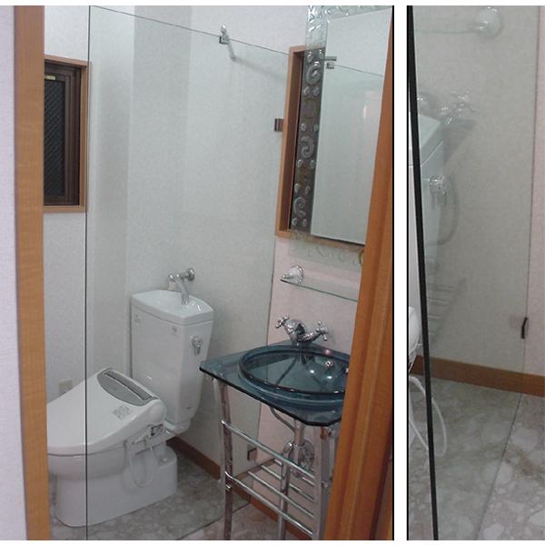 【受注生産品】ガラスパーテーション（フレームレス強化ガラスパーテーション・クリア） gsb01