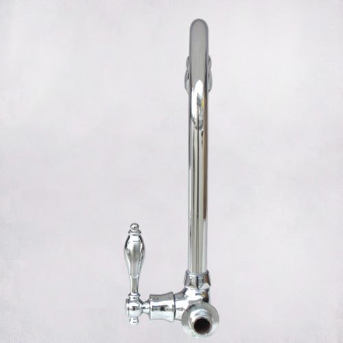 蛇口 壁付 単水栓 洗面台 おしゃれ 銀 シルバー INK-0302013H : 株式