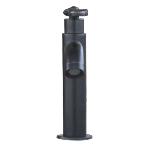 単水栓　蛇口　カラン　モンキーレンチ型レバー　黒　W55×D150×H170　品番INK-0302057HM　ブラック