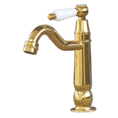 単水栓 蛇口 カラン 金 ゴールド W50×D180×H195 | 品番INK-0302073HT