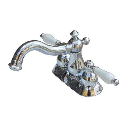 4インチ混合水栓 三つ穴 二つ穴 360°回転可能 ツーハンドル ツーホール