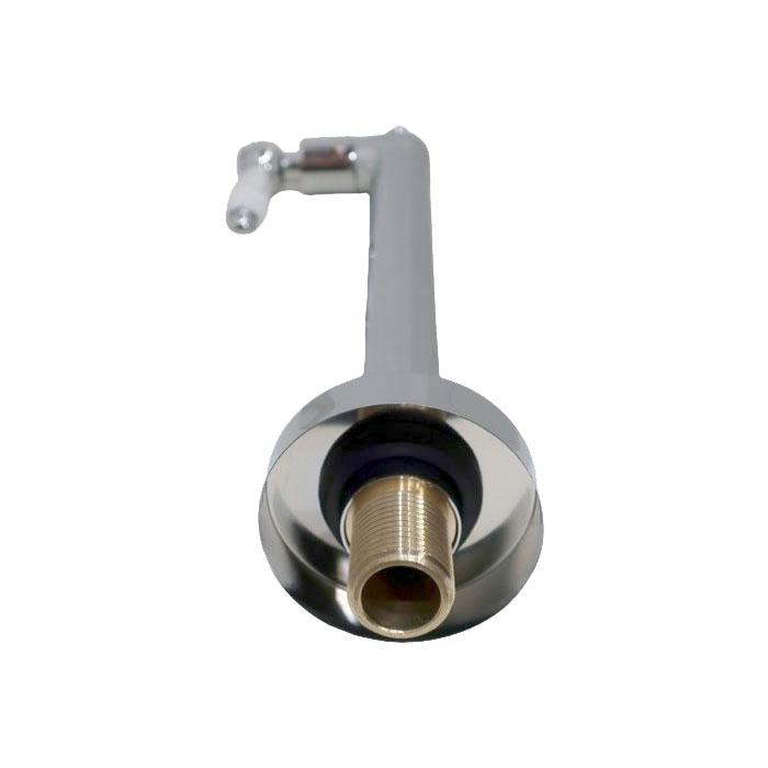 ストレート止水栓 床給水用 接続径 G1/2 陶器レバーハンドル 水道 洗面台 キッチン 洗濯機 部品 交換 おしゃれ 銀 シルバー | 品番INK-0304041GT_6