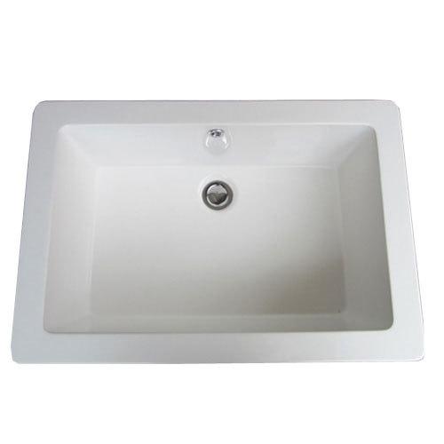 4点セット 洗面ボウル+自動水栓+排水栓+トラップ 陶器 手洗い器 埋め込み 自動水栓 センサー水栓 蛇口 銀 おしゃれ 店舗 DIY リフォーム_1