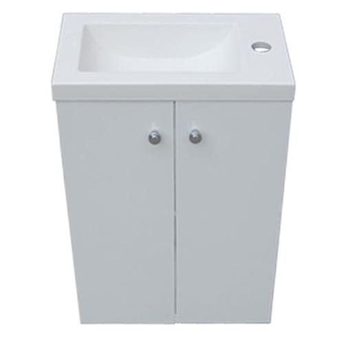 手洗器 コンパクト 壁付け 訳あり 多少塗装ムラ キズ 白 W400×D250×H545 INK-05020047H