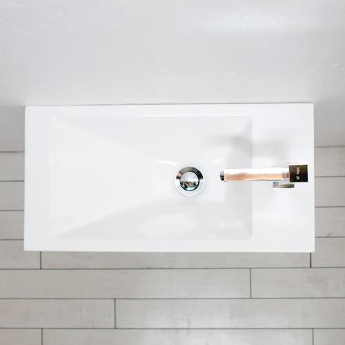 洗面台セット お得 壁付け 人工大理石 白 ホワイト W550×D280×H200