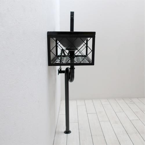 洗面台セット お得 壁付け 人工大理石 黒 ブラック W550×D280×H200