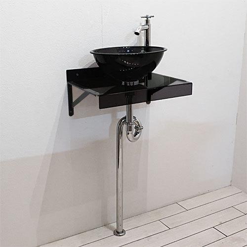 手洗器セット 洗面台 洗面ボウル 壁付け おしゃれ 日本製 黒 ブラック