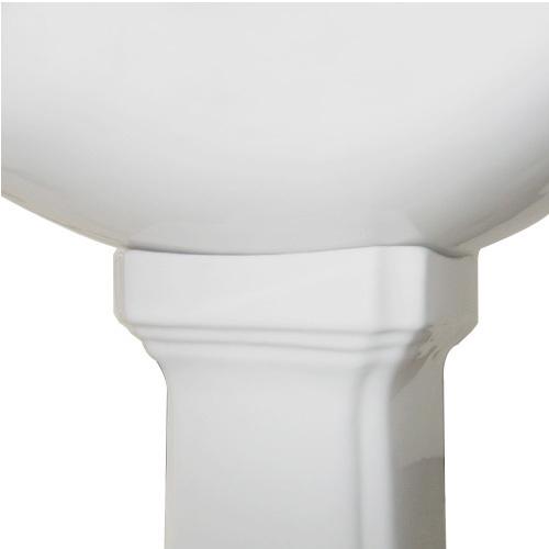 ペデスタルシンク 洗面台 排水栓 セット 小さい 陶器洗面化粧台 三つ穴