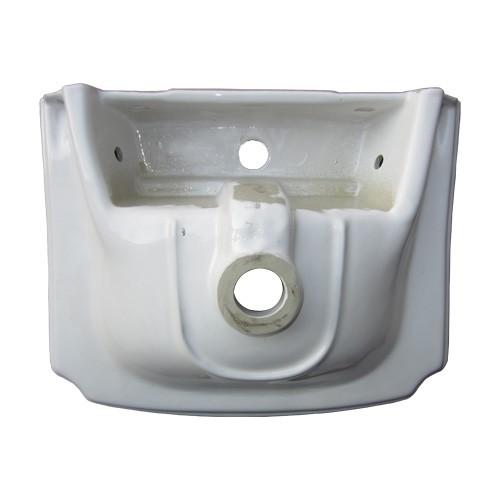 ペデスタルシンク 洗面台 排水栓 セット 陶器 おしゃれ 花柄 W480×D380