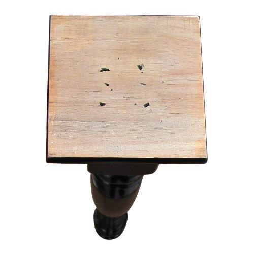 テーブル脚 ろくろ脚 洗面化粧台木製足 洗面台パーツ 2本セット 黒