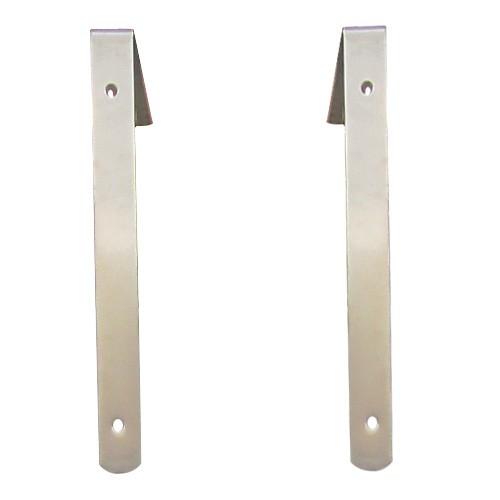 金属製棚受けブラケット シルバー　2個セット 棚受け ブラケット ステンレス 銀・シルバー 2個セット W25×D400×H250