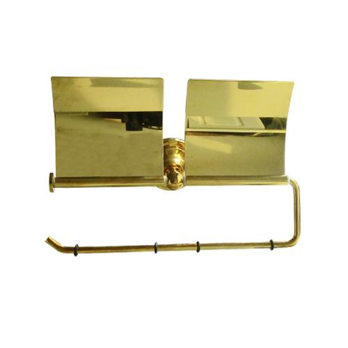 2連 ダブル トイレットペーパーホルダー 多少キズ有り 紙巻器