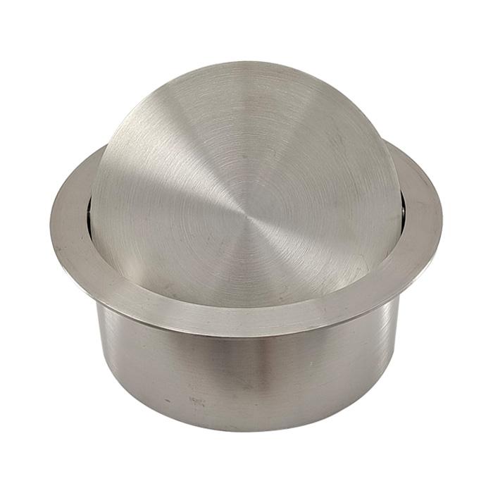 ゴミ投入口金具 ダストシュート 蓋付き φ150 屑入れ ステンレス 銀