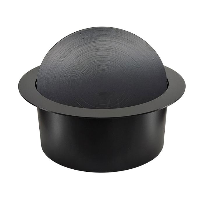 ゴミ投入口金具 ダストシュート 蓋付き φ190 屑入れ ステンレス 黒