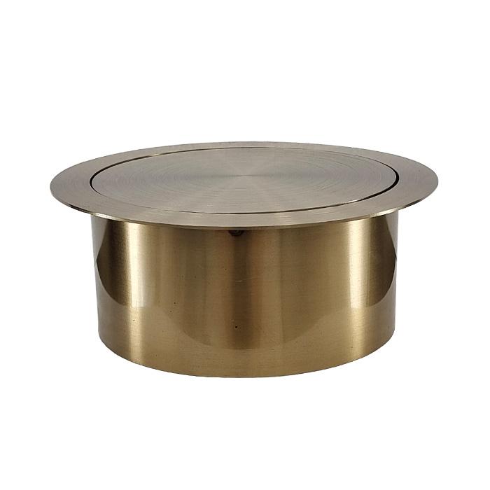 ゴミ投入口金具 ダストシュート 蓋付き φ190 屑入れ ステンレス 古金