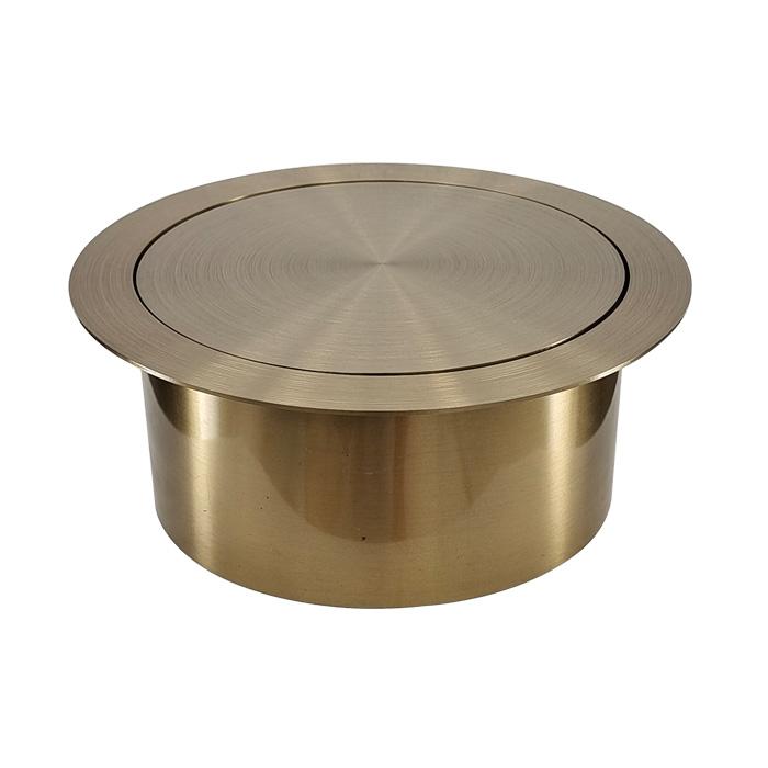 ゴミ投入口金具 ダストシュート 蓋付き φ190 屑入れ ステンレス 古金