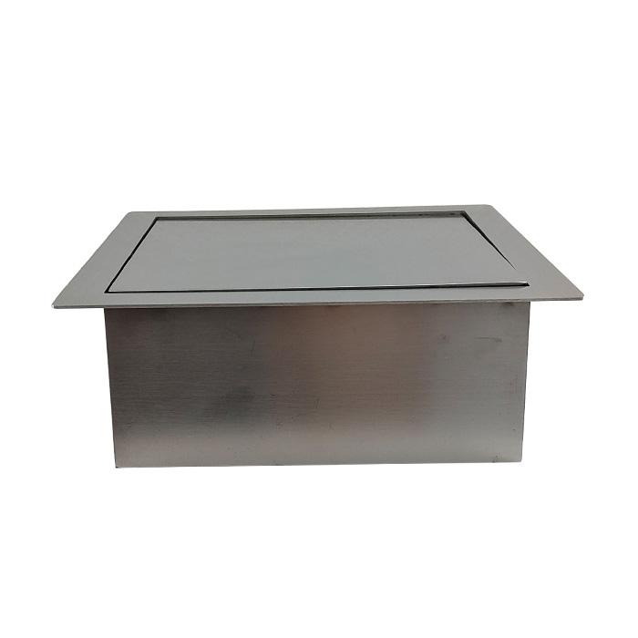 ステンレス ダストシュート四角い ごみ箱 ブロンズ ゴミ投入口金具 ダストシュート 蓋付き □220 屑入れ ステンレス 銀