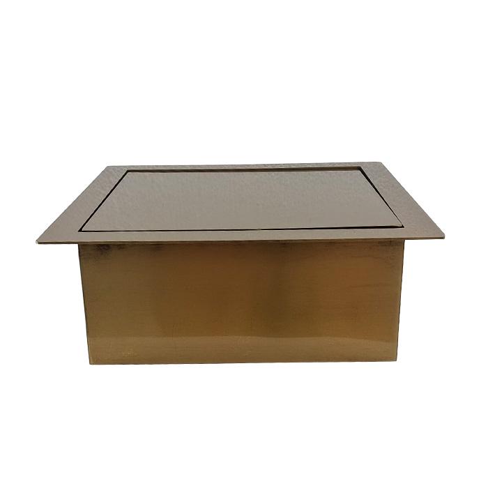 ゴミ投入口金具 ダストシュート 蓋付き □220 屑入れ ステンレス 金