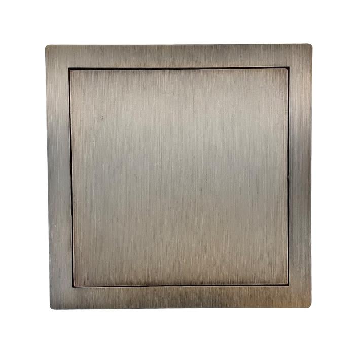 ゴミ投入口金具 ダストシュート 蓋付き □220 屑入れ ステンレス 古銅