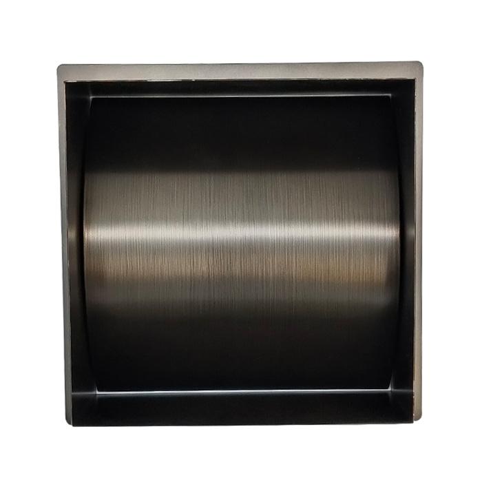 ゴミ投入口金具 ダストシュート 蓋付き □220 屑入れ ステンレス 古銅