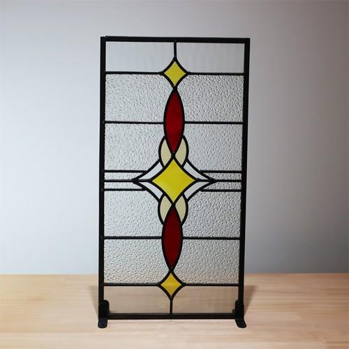 ステンドグラス 窓 おしゃれ W480 H250 D6 INK-1103003H