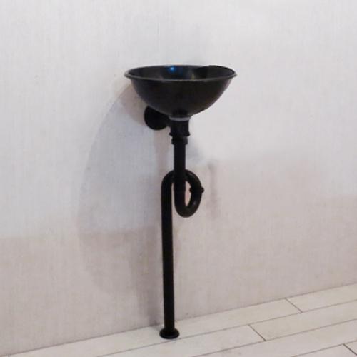 手洗い器セット 壁付 黒 ブラック 水栓別売 | 品番INK-1401334Hset2