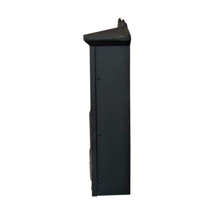 ポスト 壁掛け アンティーク風 鍵付き おしゃれ 黒 ブラック | 品番INK