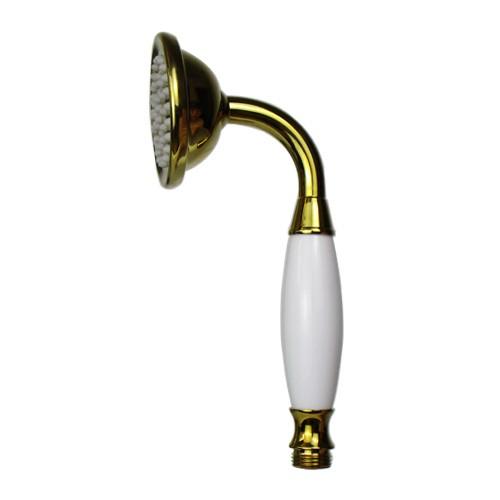 シャワーヘッド 陶器 おしゃれ アンティーク風 ゴールド 金 INK