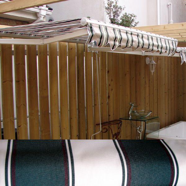 在庫有 オーニング おしゃれ 雨よけ 日よけ サンシェード 住宅設備 バルコニー ストライプ 緑 白 W1910 D0 1560 品番ink K49 人気トレンド Www Yalaphone Com