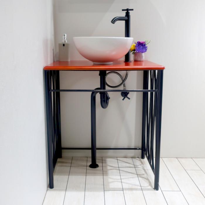 値下げしました！【アウトレット・引取限定】アポロ社 鏡付き洗面台 B