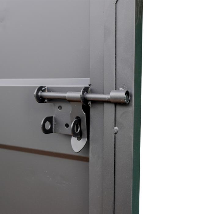 コンテナドア 外開き 右吊元 内カギ付き 枠付き 黒 ブラック | 品番