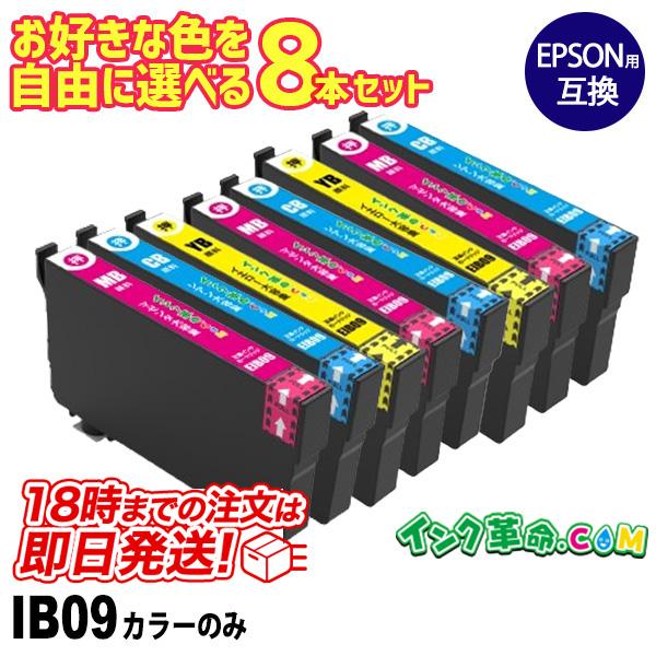 インク革命.COM 自由に選べる8本セット エプソン インク IB09 カラー