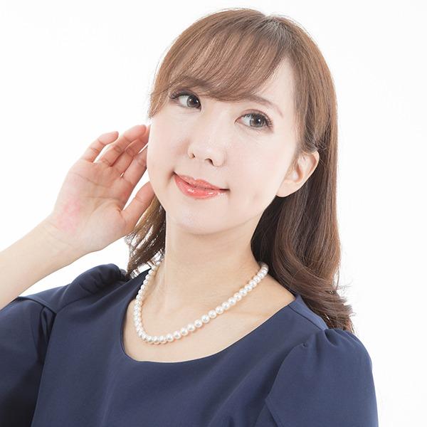 パール ネックレス レディース 真珠 綺麗 金属アレルギー 安心 シルバー 定番 フォーマル 式典 卒業 卒園 伊勢 あこや真珠 7-7.5mm 本真珠 宝石鑑別書付きの画像