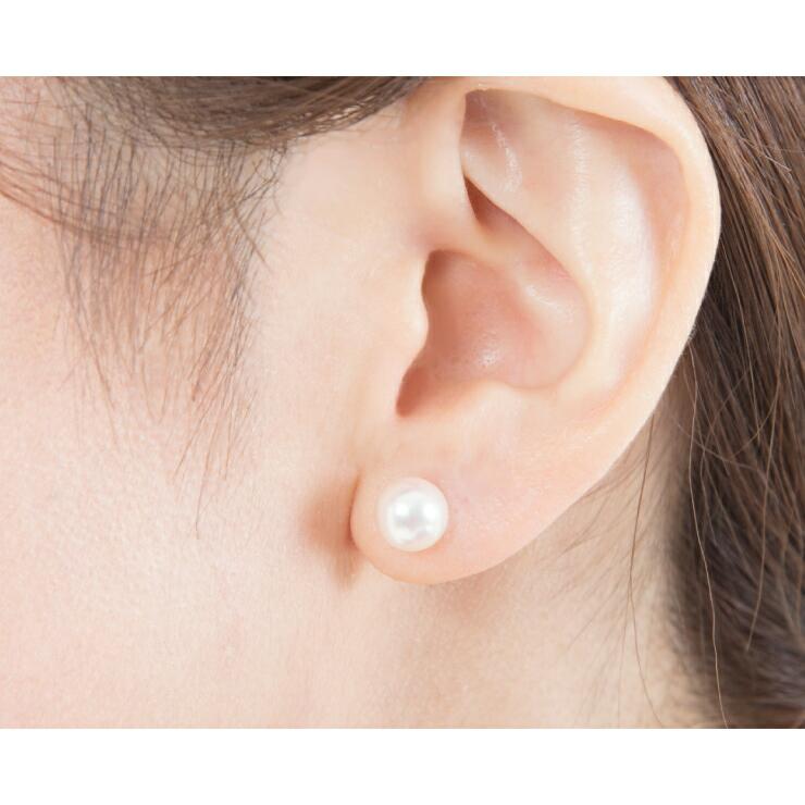 アコヤ真珠 あこや真珠 ピアス 7-7.5mm パール 本真珠 冠婚葬祭 k14 14