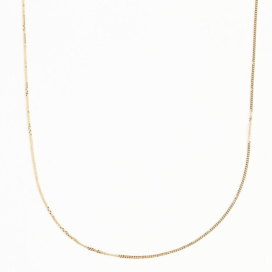 喜平 ネックレス チェーン のみ 18k 18金 レディース 45cm 幅0.69mm ゴールド k18 プラチナ スキンジュエリーの画像