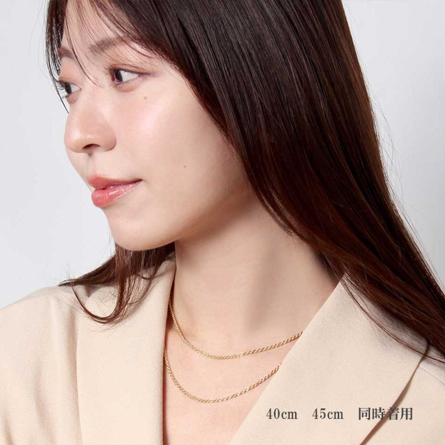 ロープチェーン ネックレス 18金 チェーン だけ 40cm 幅1.9mm K18 18K 刻印あり 地金 ロープ 中空 ツイスト チェーンのみの画像