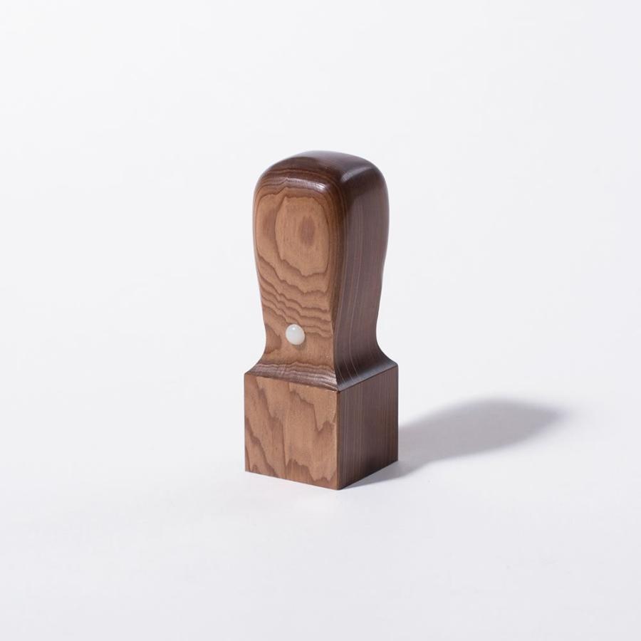 屋久杉の資格印・角印/21mm/角天丸アタリ無し/ケース別売