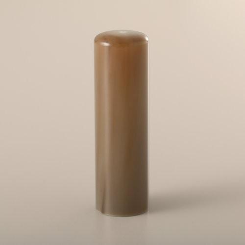 牛角色上の資格印・丸印/18mm/匠彫り/丸寸胴アタリ無し/ケース別売
