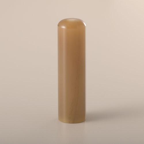 牛角純白の資格印・丸印/16.5mm/匠彫り/丸寸胴アタリ無し/ケース別売