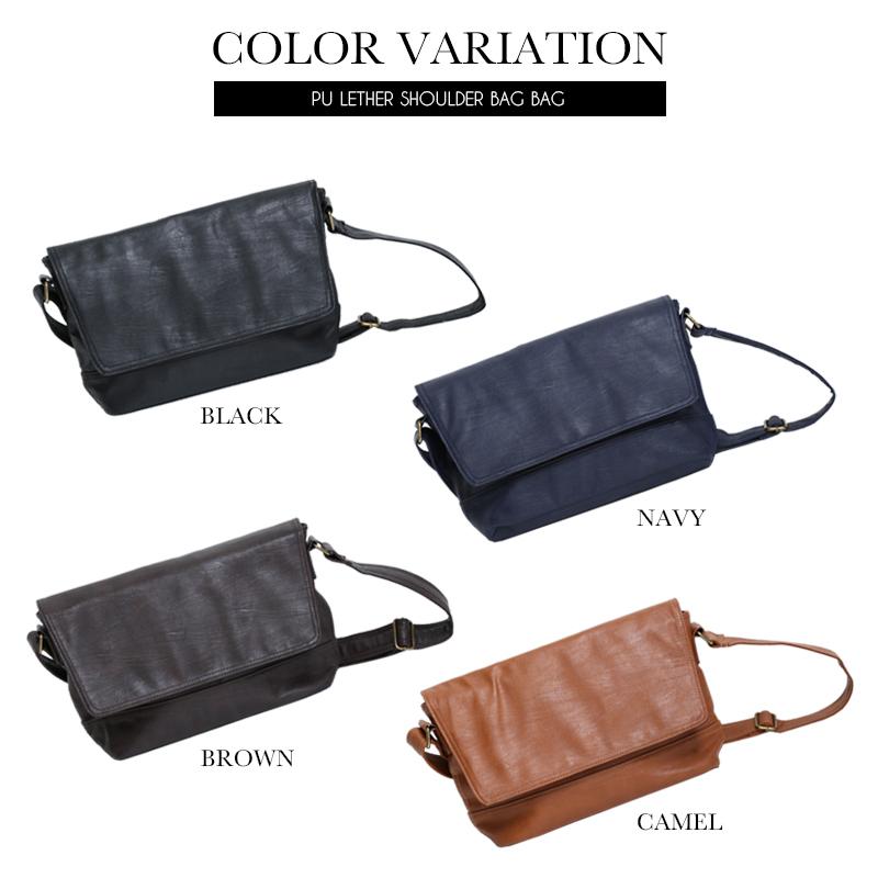 ショルダーバッグ メンズ レディース 通学 レザー メッセンジャー
