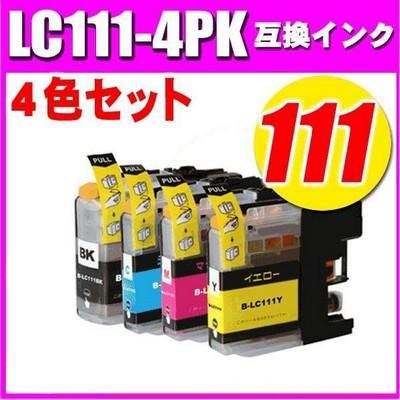 JUSTIO 互換品 DCP-J757N インク ブラザー プリンターインク LC111-4PK