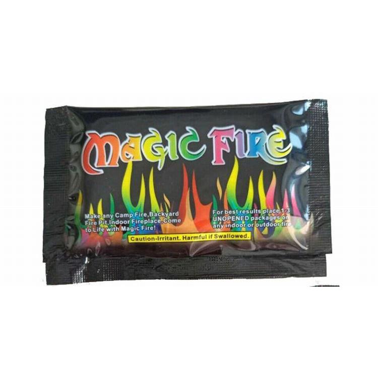 マジックファイヤ キャンプ用品 焚き火 炎が七色に変化 (IT17