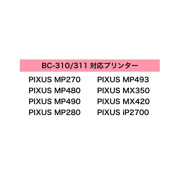 PIXUS 〔インク吸入キット付き〕キヤノン BC-310 345 365XL x2個〔顔料
