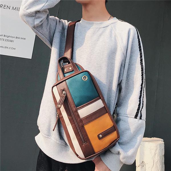 KETO レザー 大型ボディバッグバッグ 斜め掛け BRW backpack4574b2.jpg