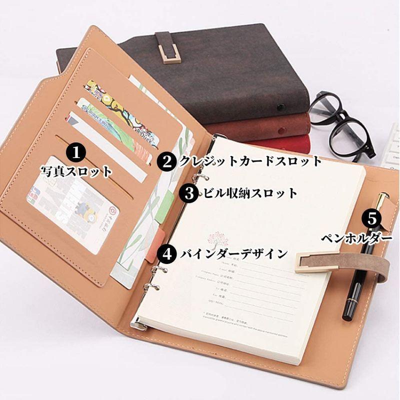ノート システム手帳 a5 スケジュール帳 ビジネス手帳 メモ帳 