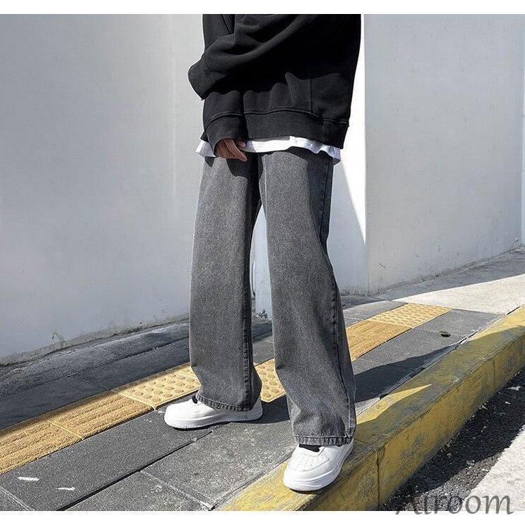 デニムパンツ メンズ ジーパン Gパン ジーンズ ワイドルック